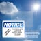 Signmission Fire Escape Ladder Keep Area Clear OSHA Notice Sign, Plastic, 14in W x 10in L, 2PK OS-2PACK-NS-P-1014-L-12582 - alternate 5